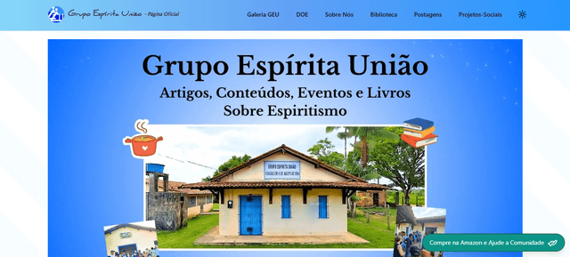Website Grupo Espírita União